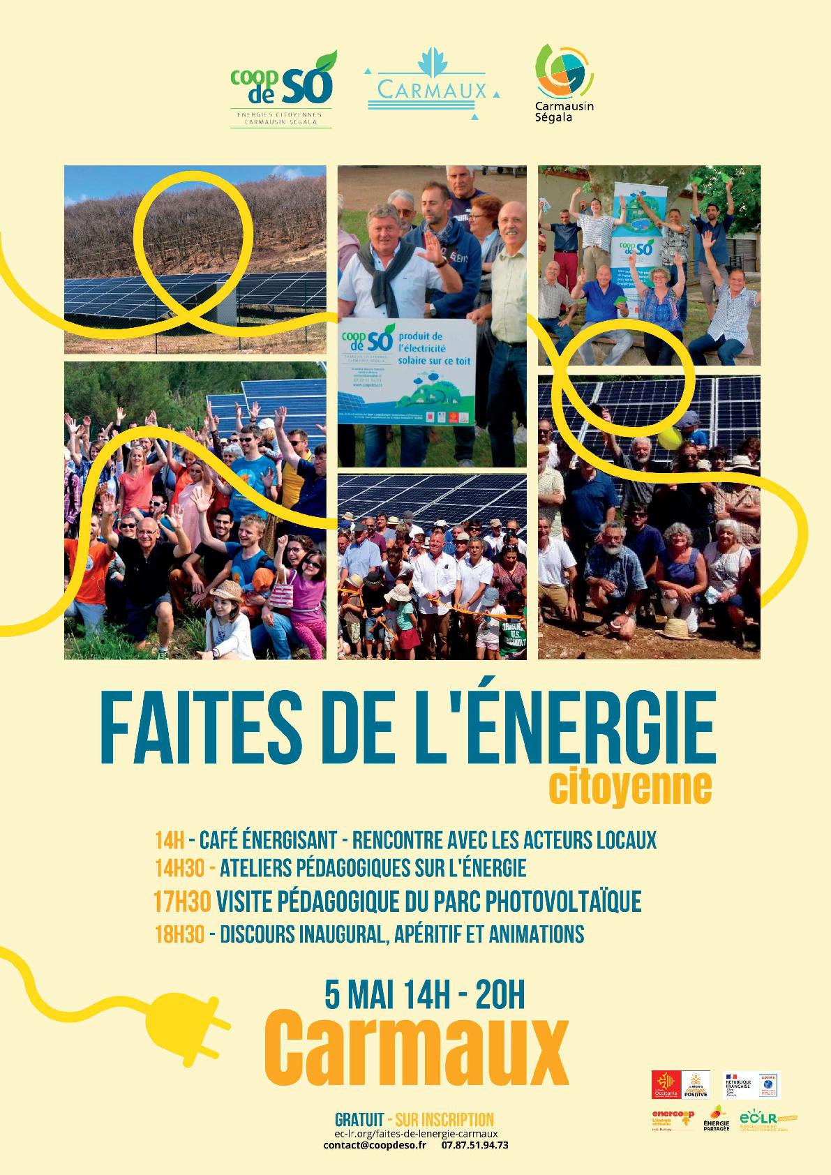 Faites de l’Energie citoyenne le 5 mai à Carmaux