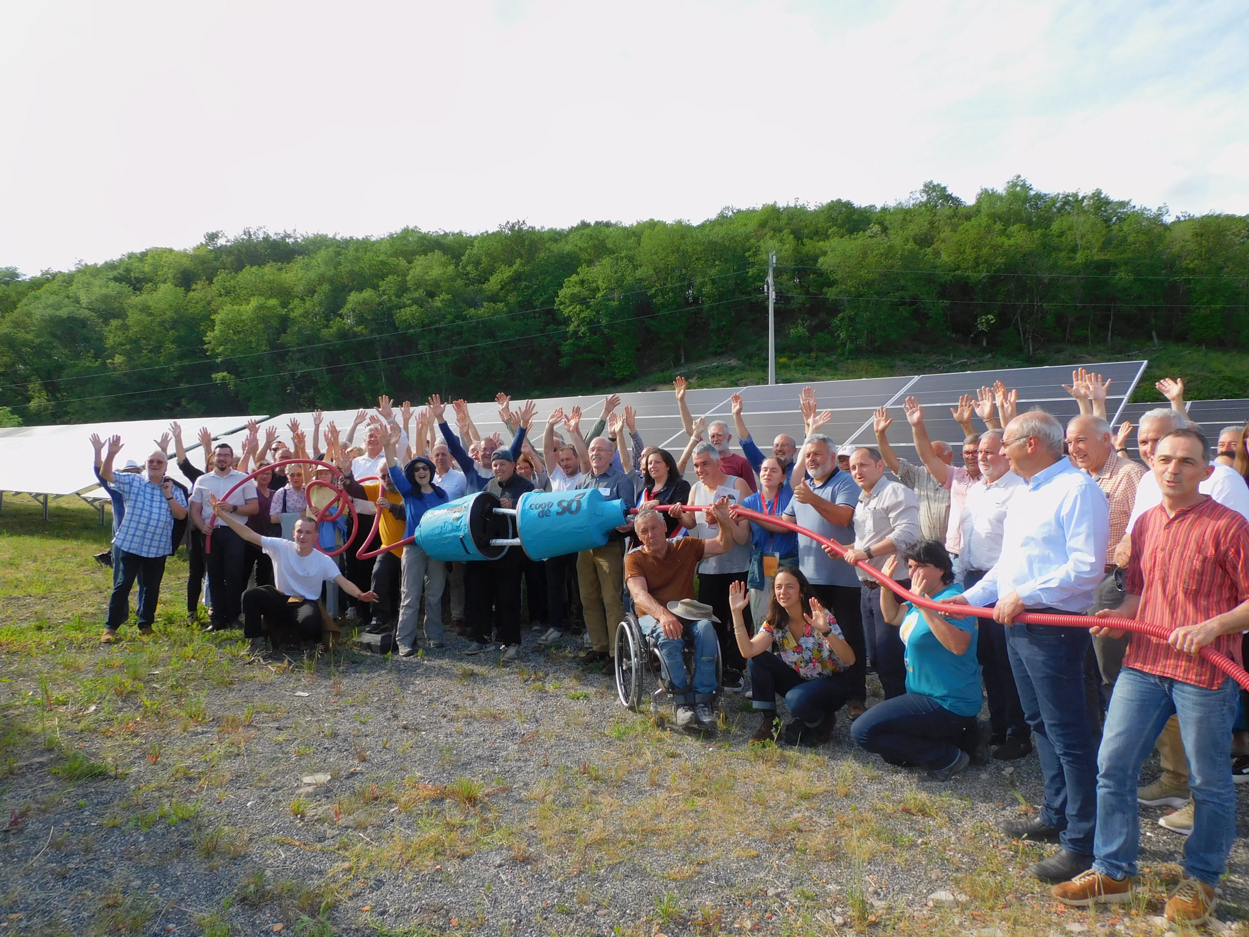 Plein succès pour l’inauguration du 1er parc solaire citoyen du Carmausin